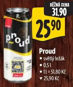 Albert Proud světlý ležák nabídka