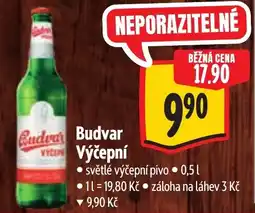 Albert Budvar Výčepní nabídka