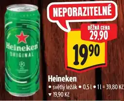 Albert Heineken světlý ležák nabídka