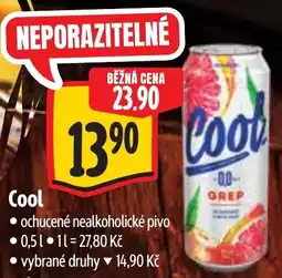 Albert Cool ochucené nealkoholické pivo nabídka