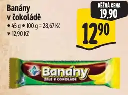 Albert Banány v čokoládě nabídka