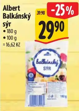 Albert Albert balkánský sýr nabídka
