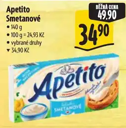 Albert Apetito smetanové nabídka