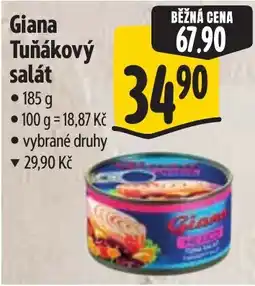 Albert Giana tuňákový salát nabídka