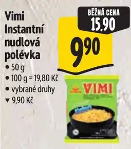 Albert Vimi instantní nudlová polévka nabídka