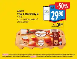 Albert Albert vejce z podestýlky M nabídka