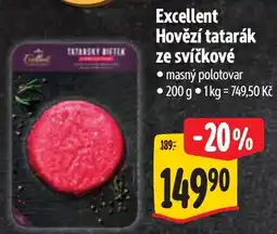 Albert Carnival hovězí tatarák ze svíčkové nabídka
