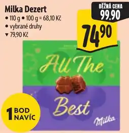 Albert Milka Dezert nabídka