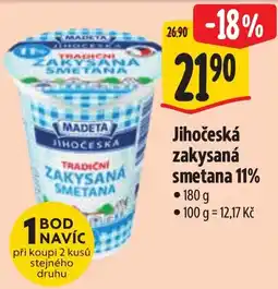 Albert Madeta jihočeská zakysaná smetana nabídka