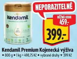 Albert Kendamil Premium Kojenecká výživa nabídka