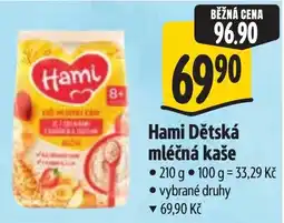 Albert Hami Dětská mléčná kaše nabídka