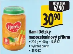 Albert Hami Dětský masozeleninový příkrm nabídka