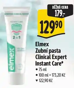 Albert Elmex Zubní pasta Clinical Expert Instant Care* nabídka