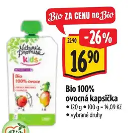 Albert Nature's Promise kids Bio 100% ovocná kapsička nabídka