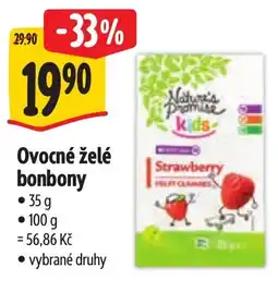 Albert Nature's Promise kids ovocné želé bonbony nabídka