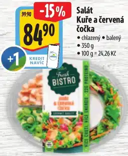 Albert Fresh Bistro Kuře a červená čočka nabídka