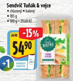 Albert Fresh Bistro Sendvič Tuňák & vejce nabídka