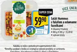 Albert Fresh Bistro Salát Hummus s falafem a edamame fazolkami nabídka