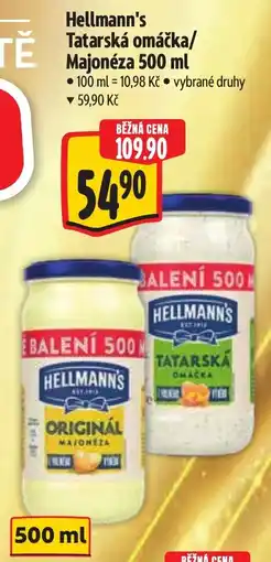 Albert Hellmann's tatarská omáčka majonéza nabídka