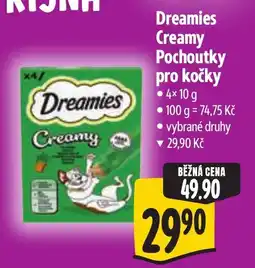 Albert Dreamies Creamy Pochoutky pro kočky nabídka