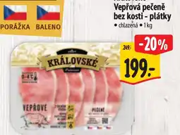 Albert Královské vepřová pečeně bez kostí - plátky nabídka