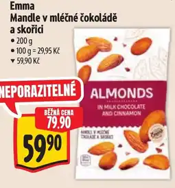 Albert Emma mandle v mléčné čokoládě a skořici nabídka