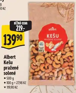 Albert Albert Kešu pražené solené nabídka