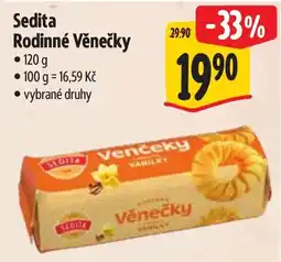 Albert Sedita věnečky vanilkové nabídka
