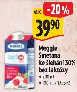 Albert Meggle Smetana ke šlehání 30% bez laktózy nabídka