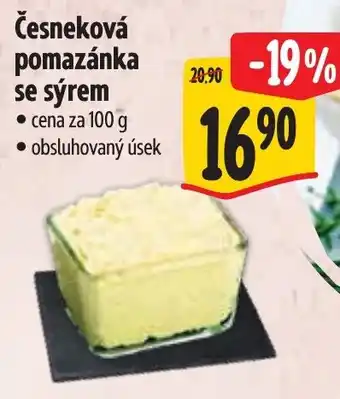 Albert Česneková pomazánka se sýrem nabídka