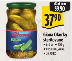 Albert Giana Okurky sterilované nabídka