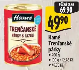 Albert Hamé trenčanské párky nabídka