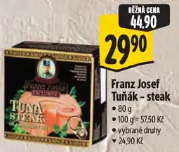 Albert Franz Josef Tuňák - steak nabídka