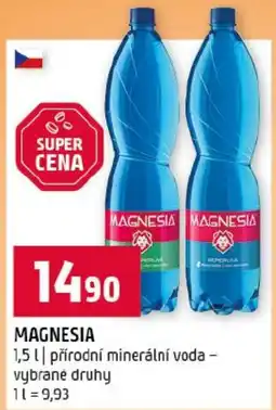 Terno Magnesia přírodní minerální voda - vybrané druhy nabídka