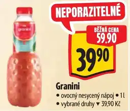 Albert Granini ovocný nesycený nápoj nabídka