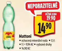 Albert Mattoni ochucená minerální voda nabídka