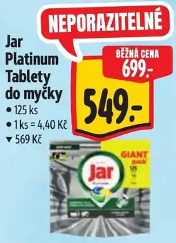 Albert Jar Platinum Tablety do myčky nabídka