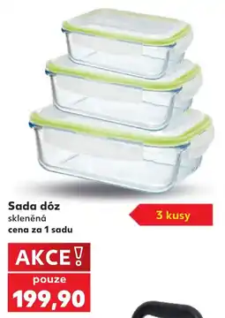 Kaufland Sada dóz skleněná nabídka