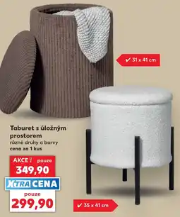 Kaufland Taburet s úložným prostorem nabídka