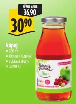 Albert Nature's Promise nápoj nabídka
