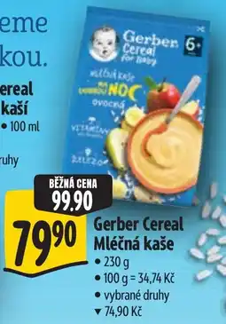 Albert Gerber Cereal Mléčná kaše nabídka