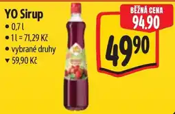 Albert YO Sirup nabídka