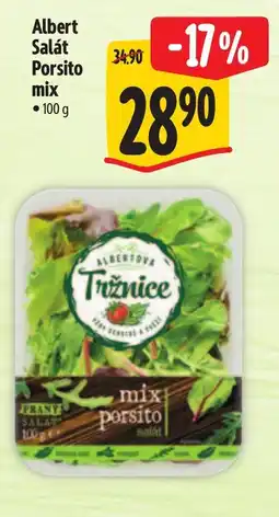 Albert Albertova tržnice mix porsito salát nabídka