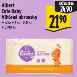 Albert Albert Cute Baby Vlhčené ubrousky nabídka