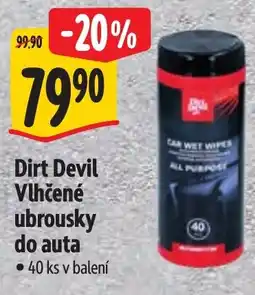 Albert Dirt Devil Vlhčené ubrousky do auta nabídka