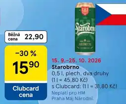 Tesco Starobrno nabídka