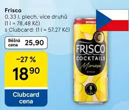 Tesco Frisco cocktails Mimosa style nabídka