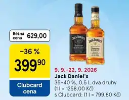 Tesco Jack Daniel's nabídka