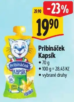 Albert Pribináček Kapsík nabídka
