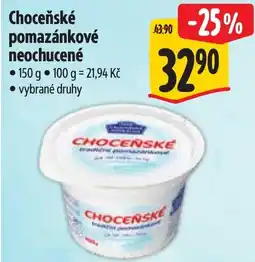 Albert Chocenske pomazankove neochucené nabídka